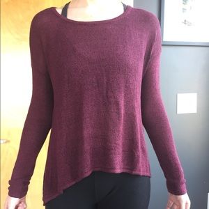 Garage maroon pullover sweater